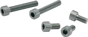 NBK heat-resistant screws: group photo of the heat-resistant screw range